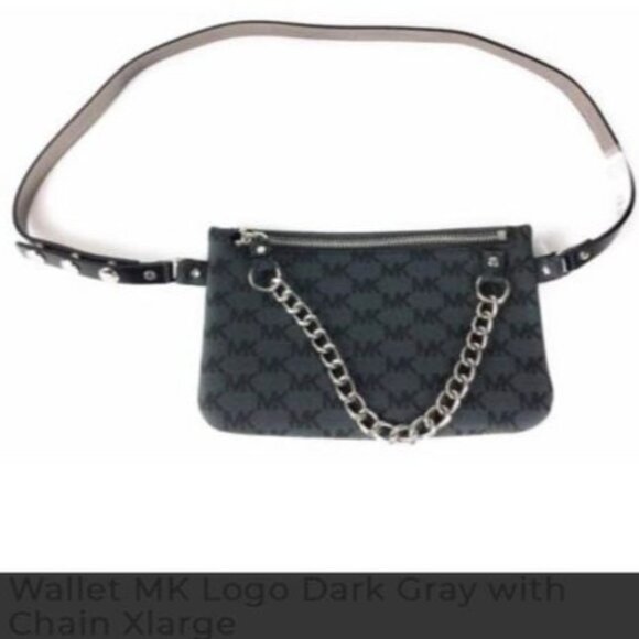 Michael Kors Handbags - Michael Kors Signature Belt Bag - Large - Gray